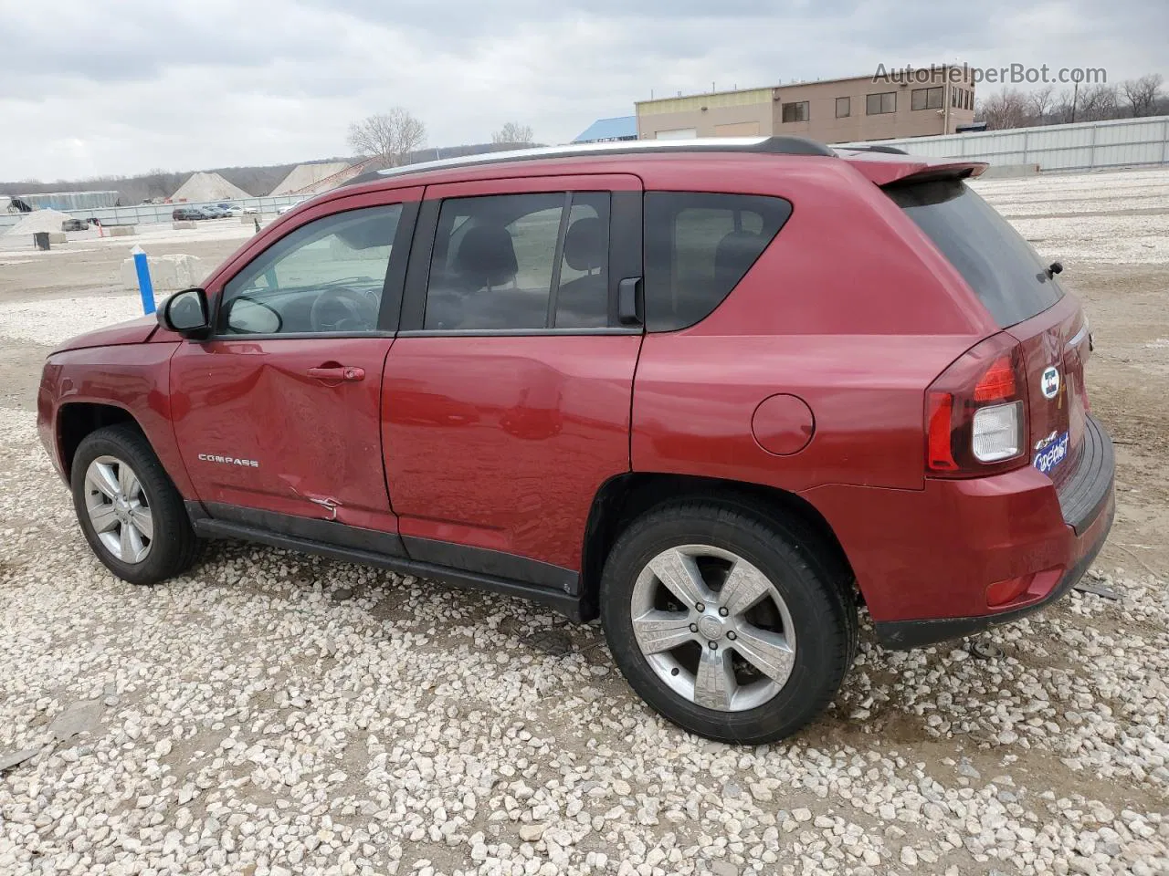 2014 Jeep Compass Sport Maroon vin: 1C4NJDBBXED808803