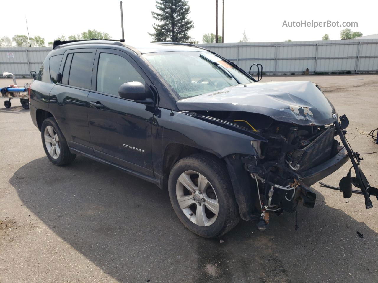 2014 Jeep Compass Sport Black vin: 1C4NJDBBXED841302