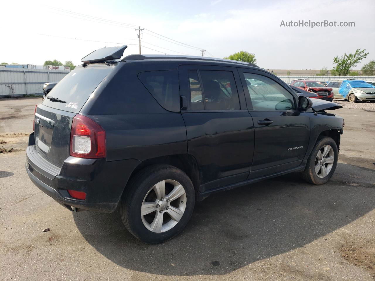 2014 Jeep Compass Sport Black vin: 1C4NJDBBXED841302