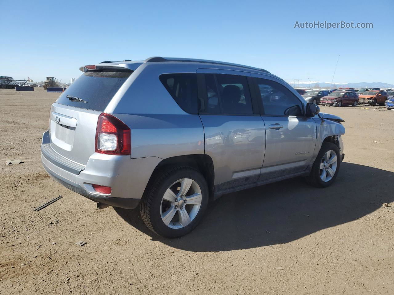 2016 Jeep Compass Sport Silver vin: 1C4NJDBBXGD663183