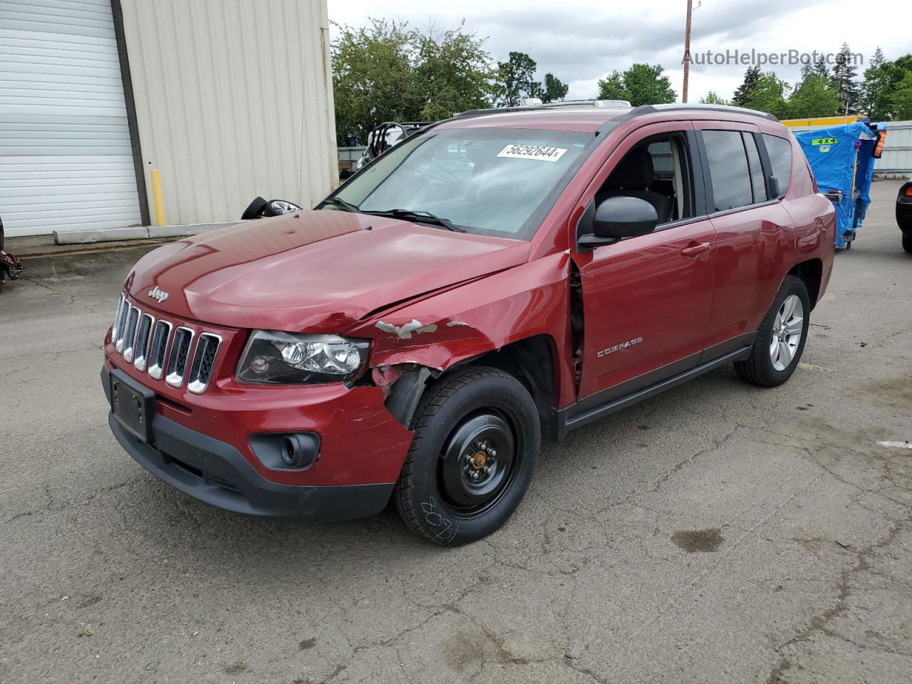 2016 Jeep Compass Sport Red vin: 1C4NJDBBXGD691825