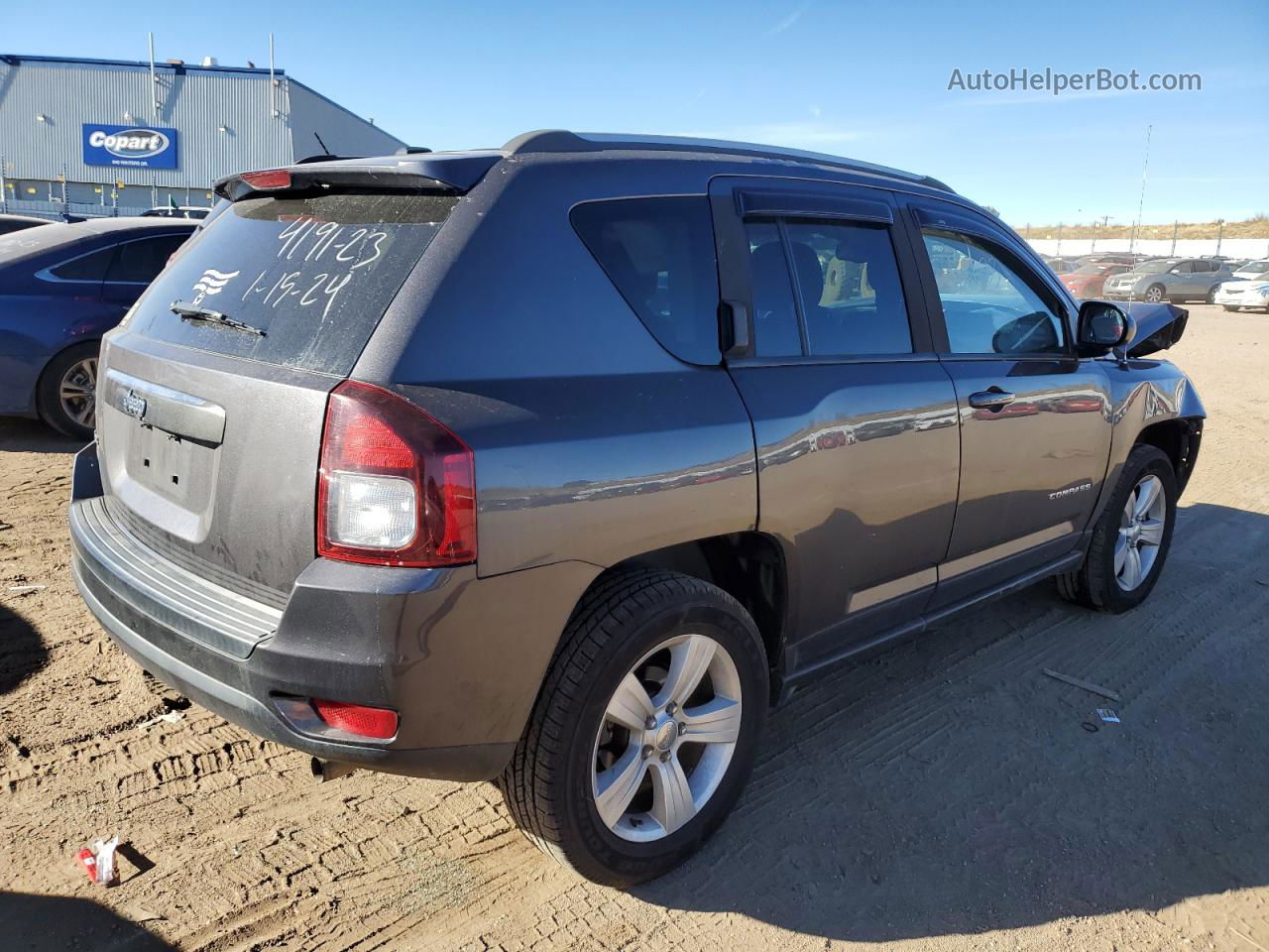 2016 Jeep Compass Sport Gray vin: 1C4NJDBBXGD770508