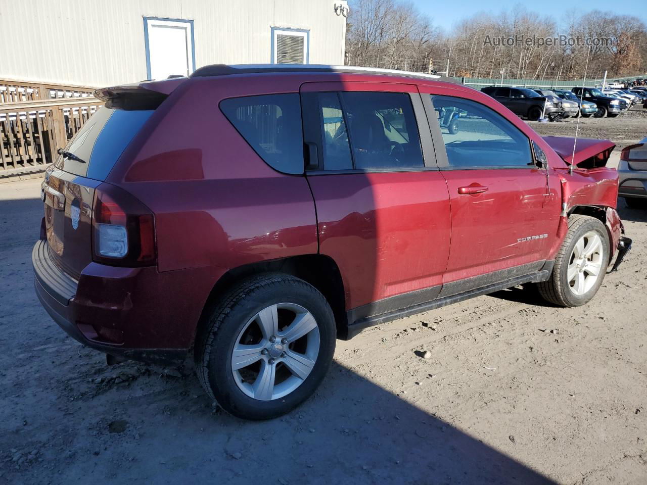 2016 Jeep Compass Sport Темно-бордовый vin: 1C4NJDBBXGD779662