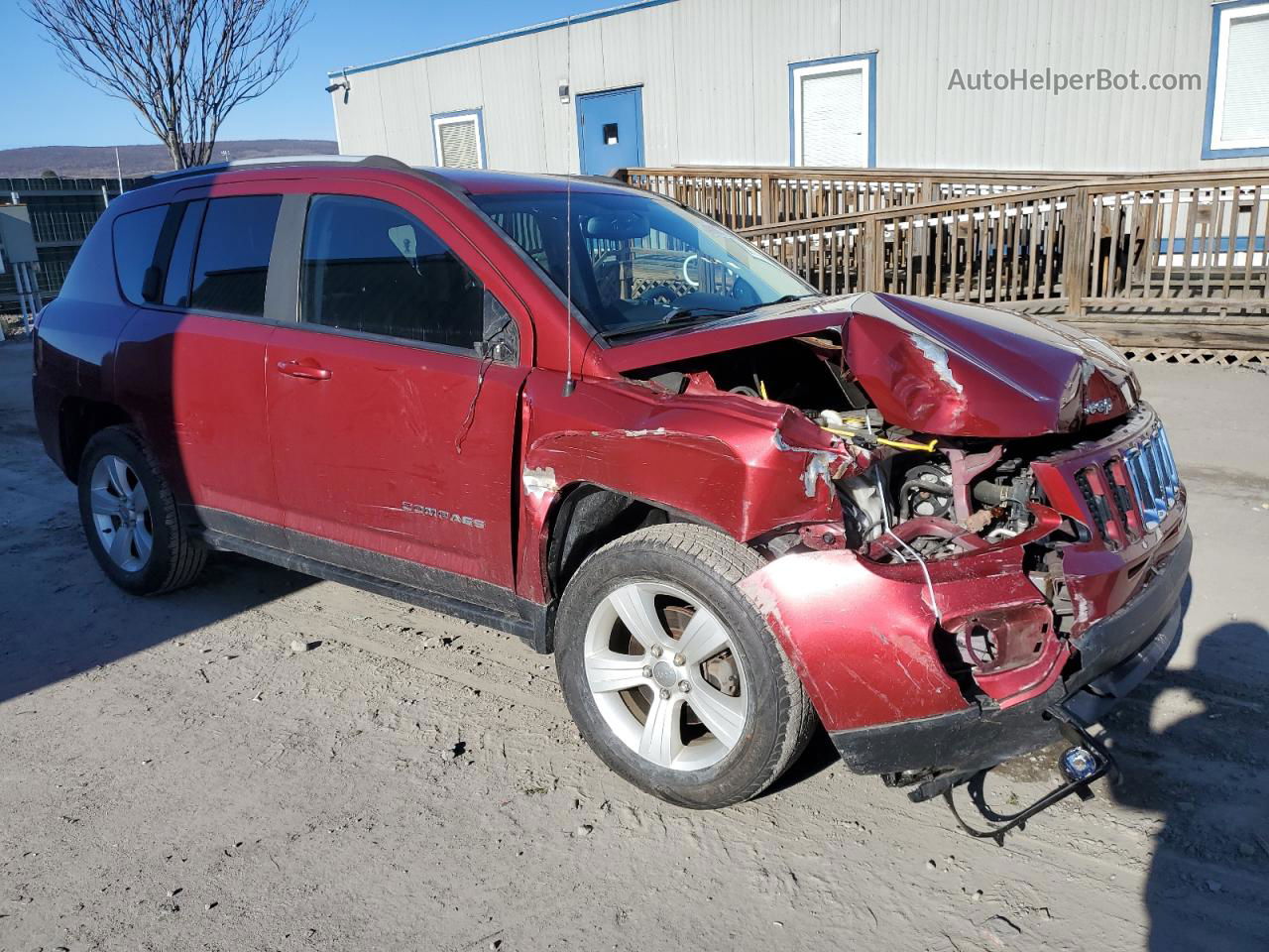 2016 Jeep Compass Sport Темно-бордовый vin: 1C4NJDBBXGD779662