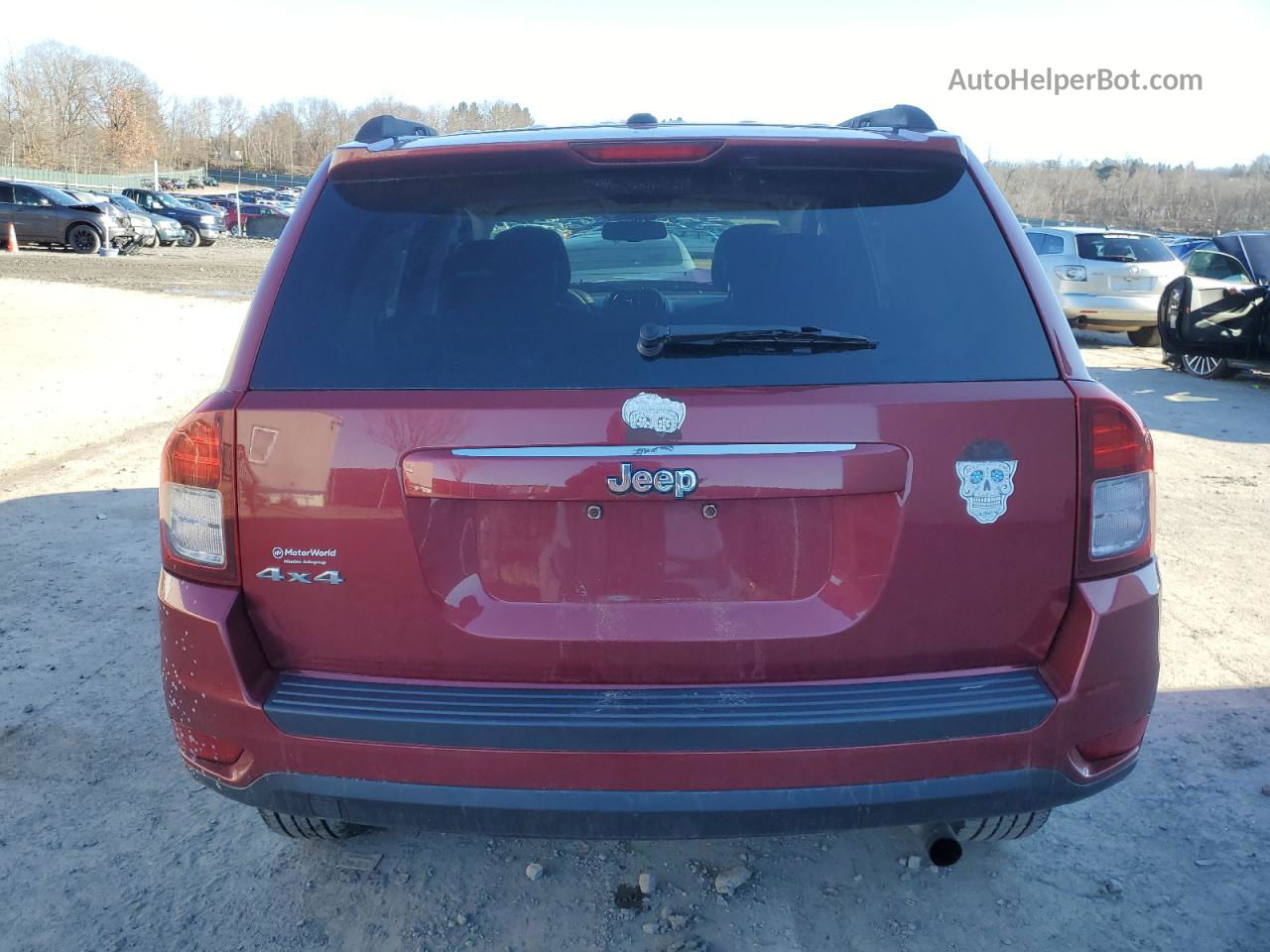 2016 Jeep Compass Sport Maroon vin: 1C4NJDBBXGD779662