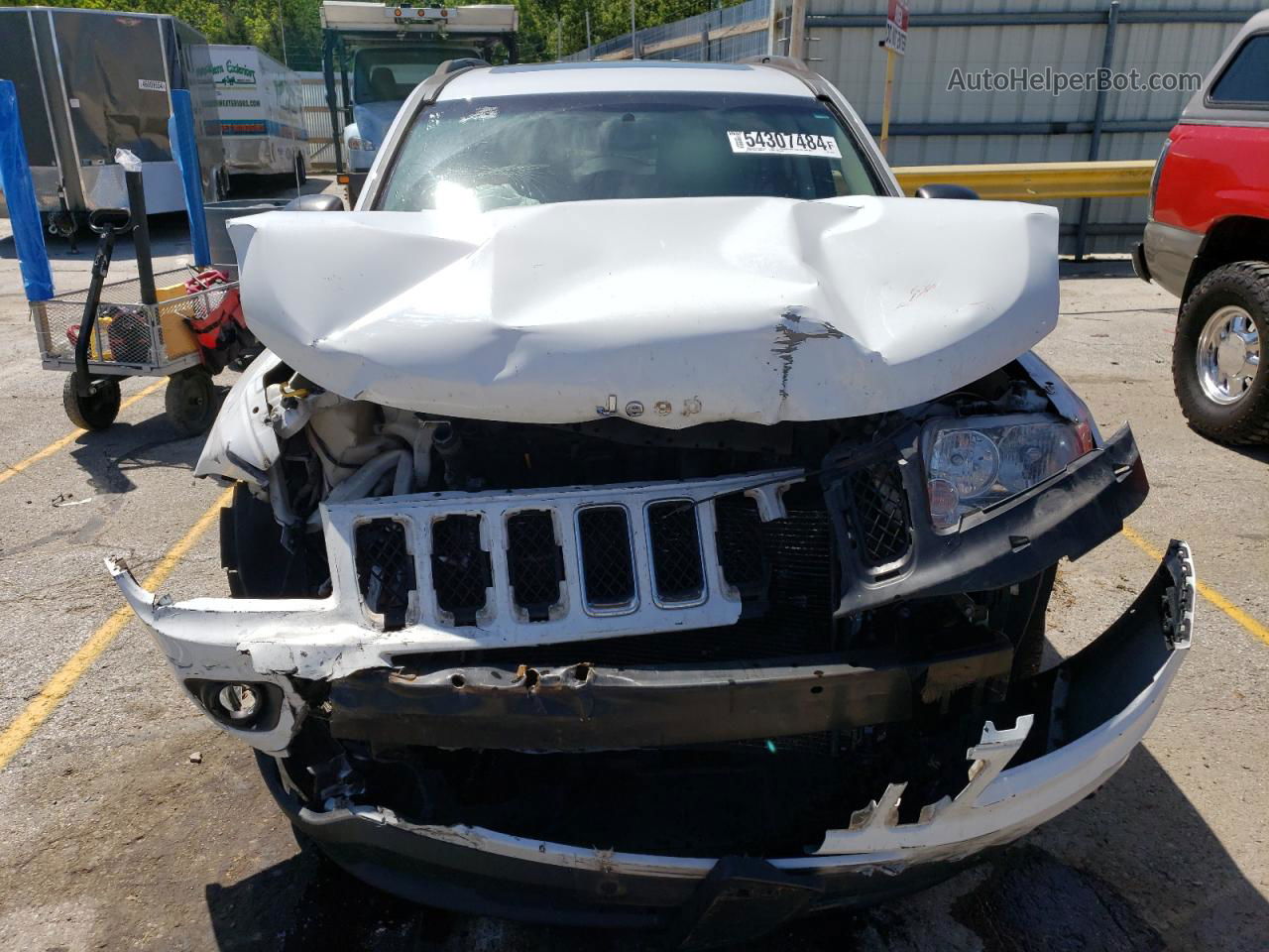 2013 Jeep Compass Limited White vin: 1C4NJDCB2DD253987