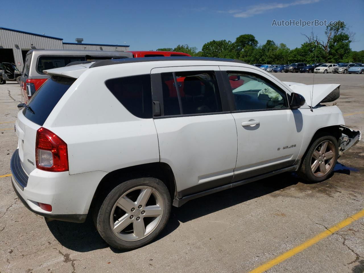 2013 Jeep Compass Limited White vin: 1C4NJDCB2DD253987