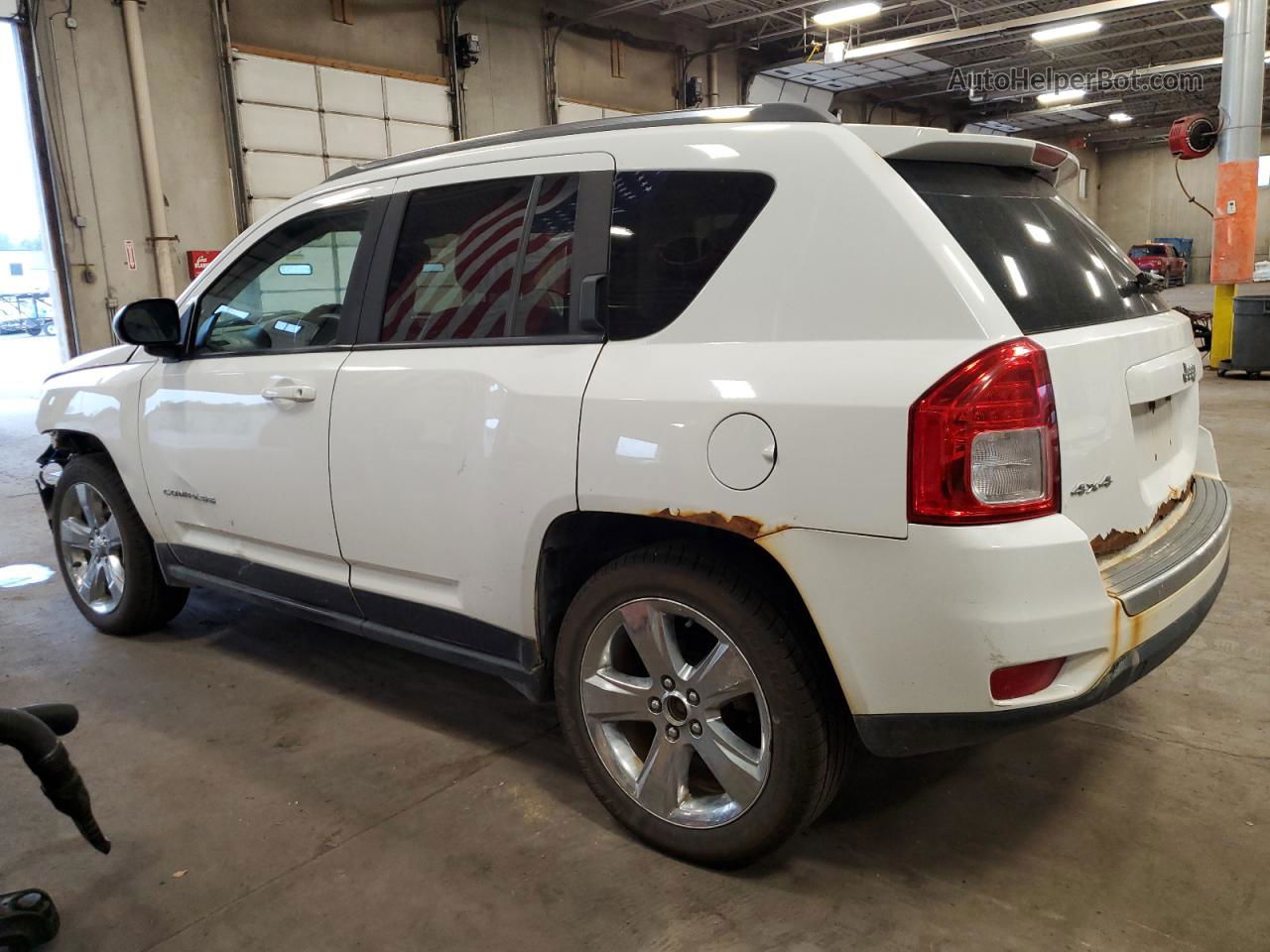 2013 Jeep Compass Limited White vin: 1C4NJDCB5DD165371