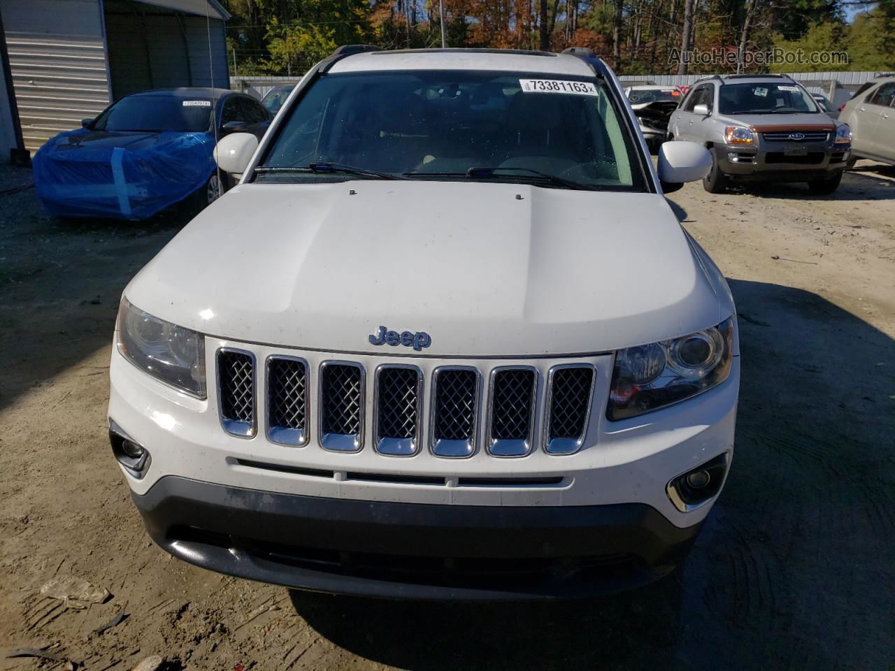 2014 Jeep Compass Limited White vin: 1C4NJDCB6ED700919