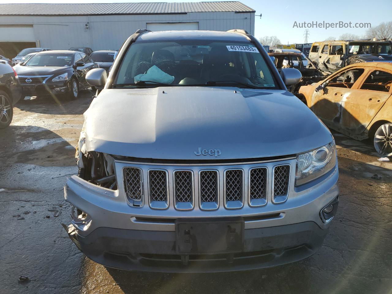 2014 Jeep Compass Limited Серебряный vin: 1C4NJDCB6ED810384