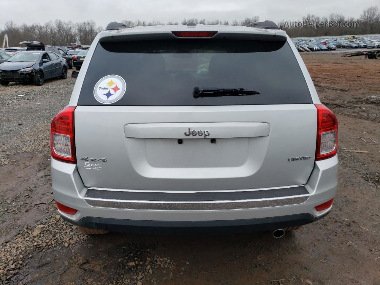 2013 Jeep Compass Limited Серебряный vin: 1C4NJDCB9DD221974