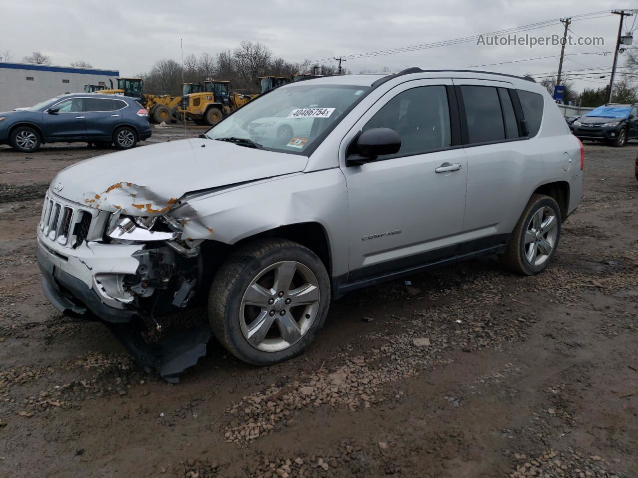 2013 Jeep Compass Limited Серебряный vin: 1C4NJDCB9DD221974