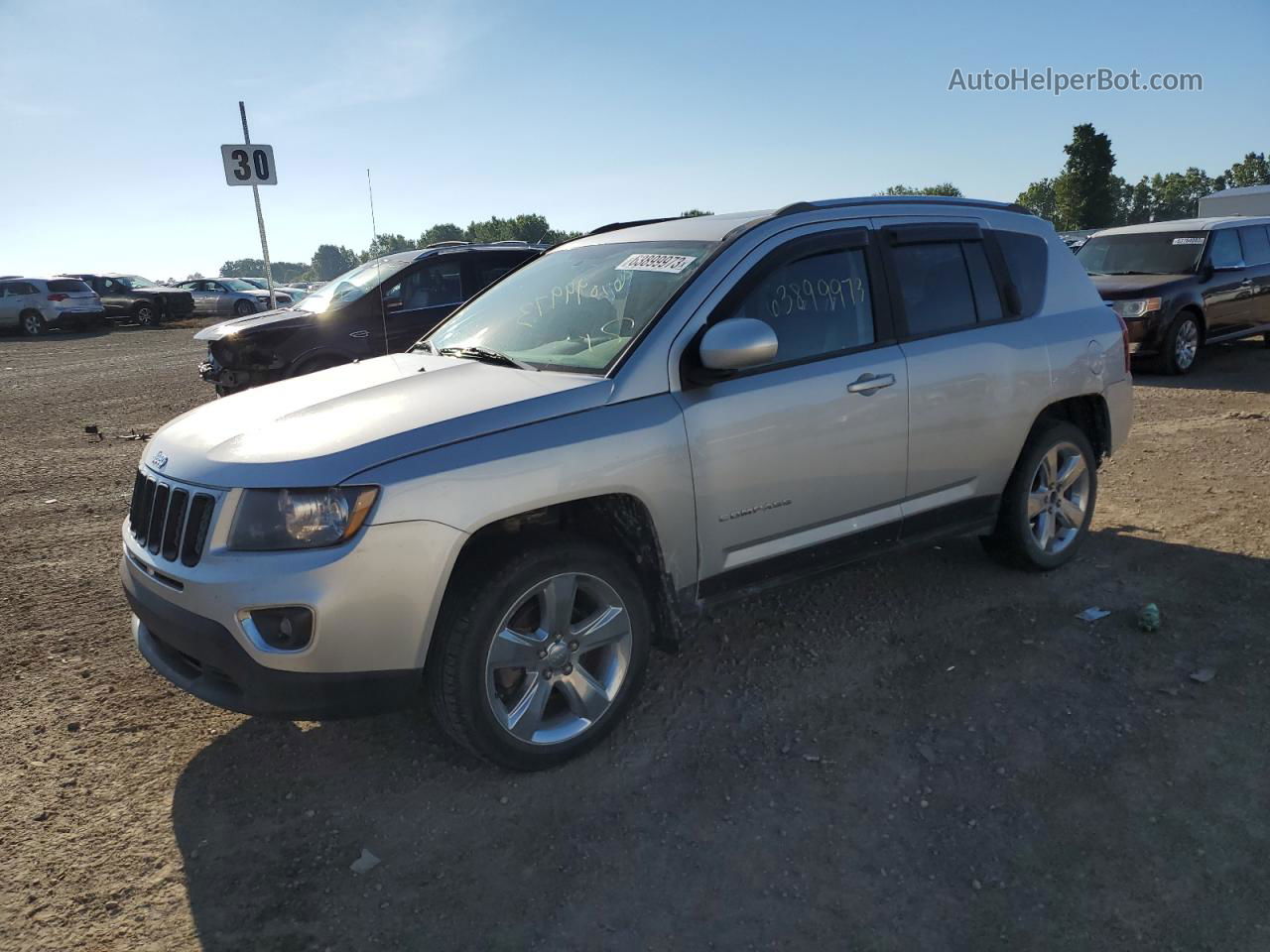 2014 Jeep Compass Limited Silver vin: 1C4NJDCBXED523534