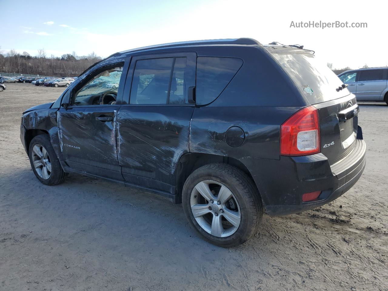 2013 Jeep Compass Latitude Black vin: 1C4NJDEB0DD190031