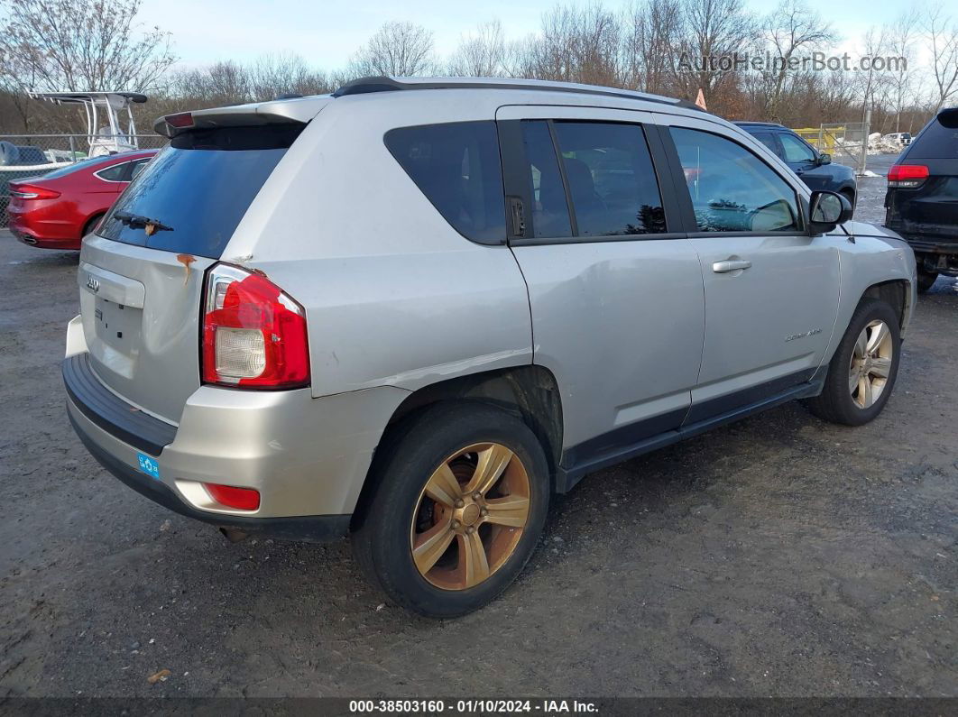 2013 Jeep Compass Latitude Silver vin: 1C4NJDEB0DD280473