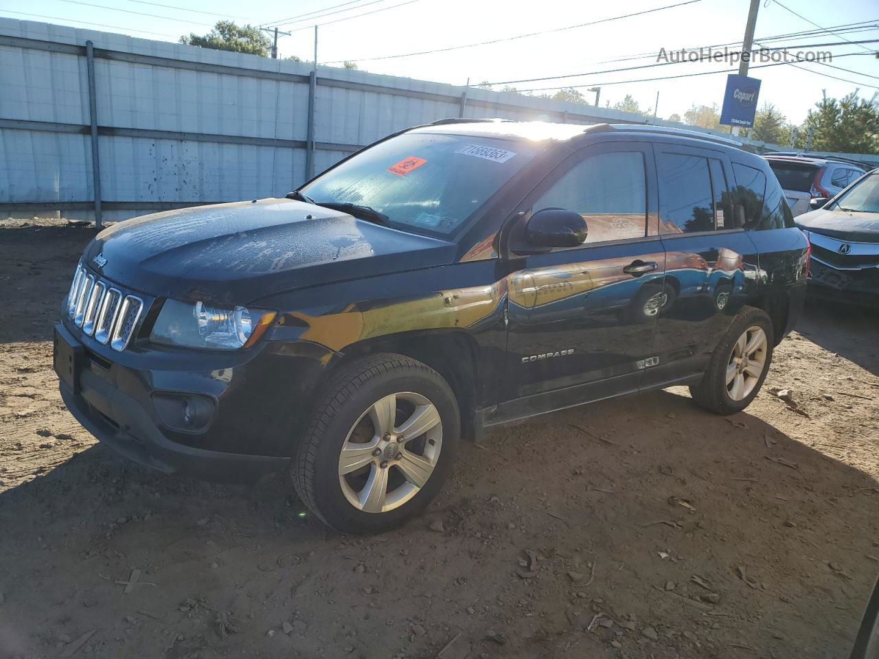 2014 Jeep Compass Latitude Черный vin: 1C4NJDEB0ED521532