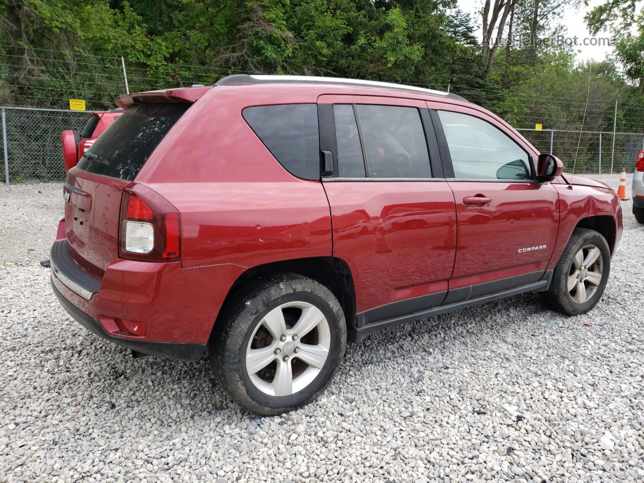 2014 Jeep Compass Latitude Burgundy vin: 1C4NJDEB0ED673780