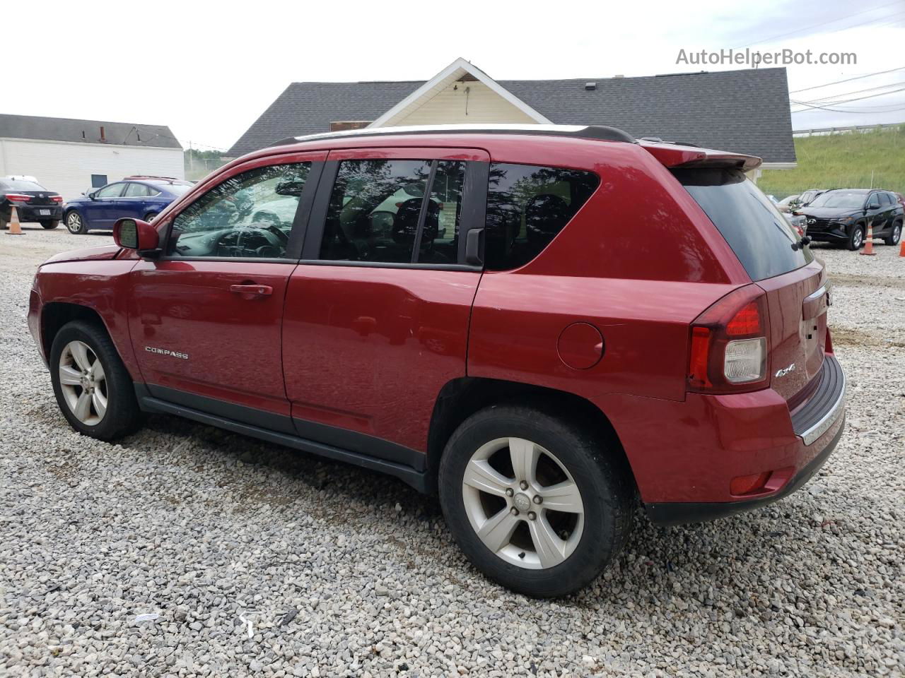 2014 Jeep Compass Latitude Burgundy vin: 1C4NJDEB0ED673780