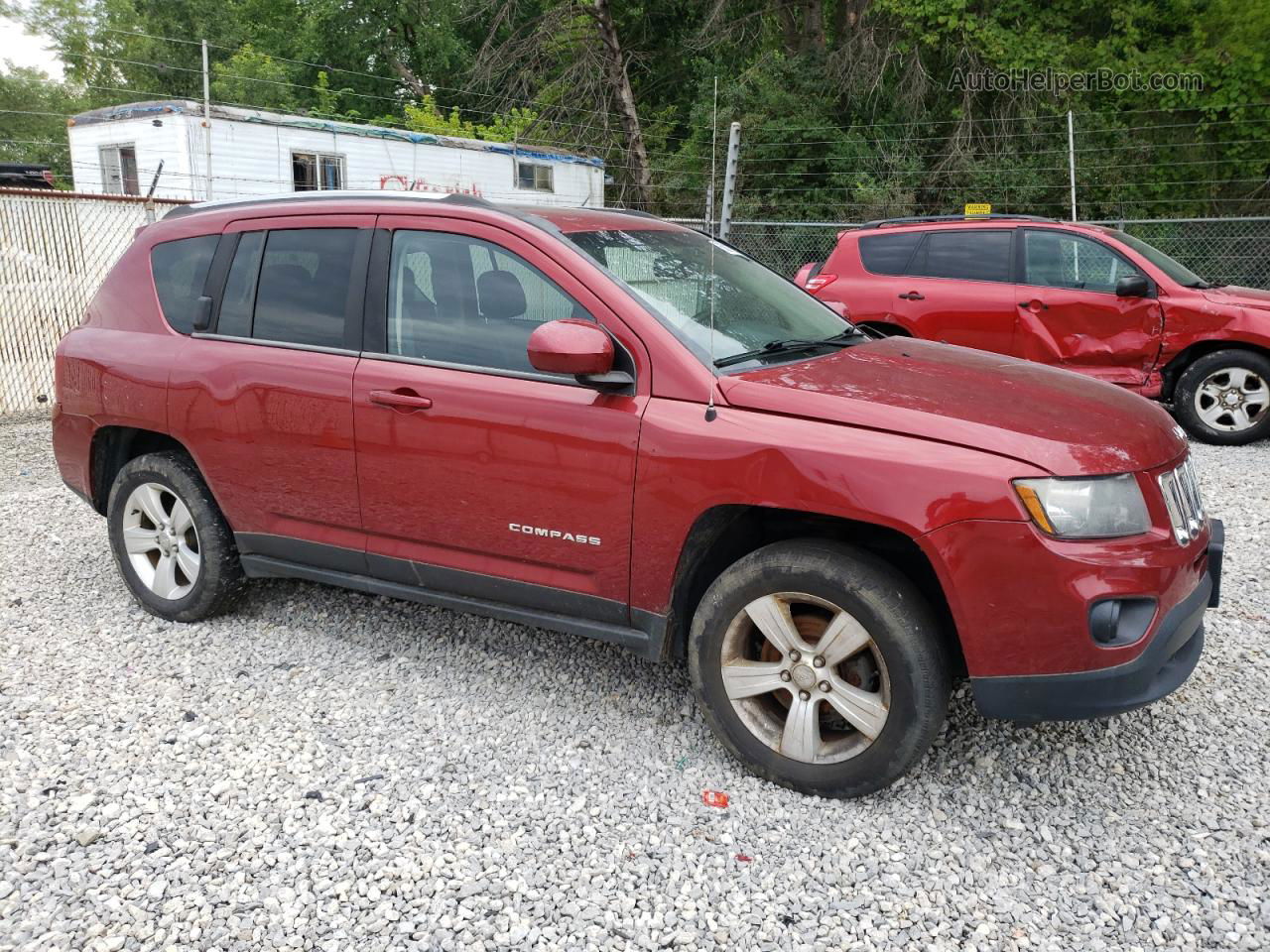 2014 Jeep Compass Latitude Burgundy vin: 1C4NJDEB0ED673780