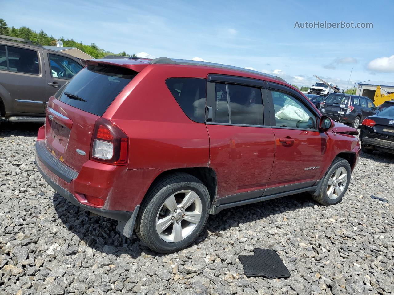 2014 Jeep Compass Latitude Темно-бордовый vin: 1C4NJDEB0ED731225