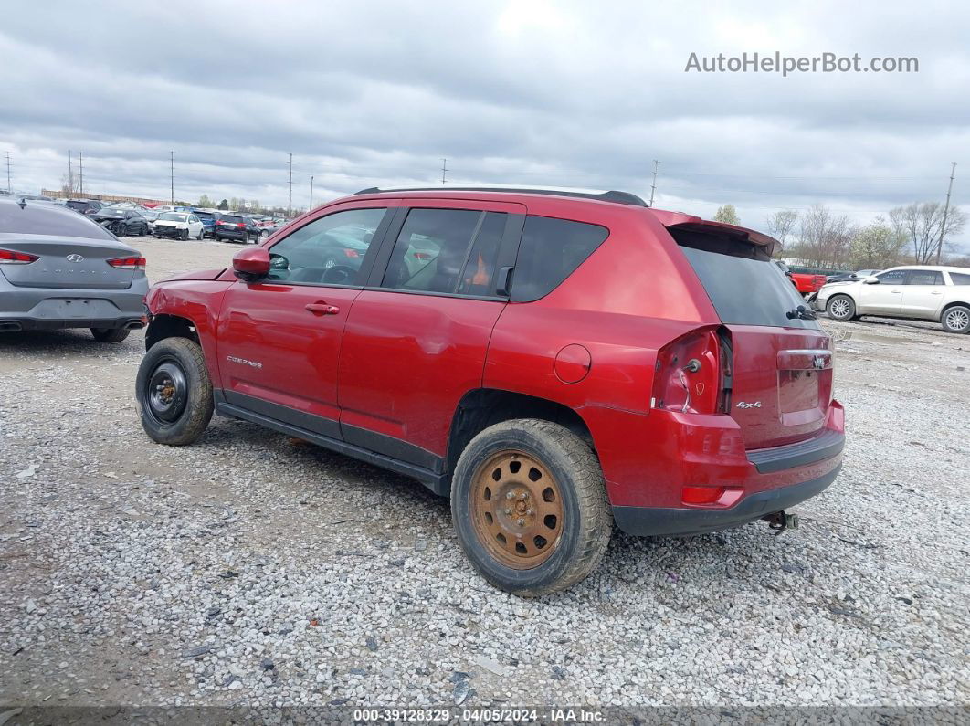 2014 Jeep Compass Latitude Red vin: 1C4NJDEB0ED820681