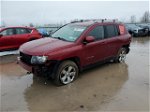 2014 Jeep Compass Latitude Maroon vin: 1C4NJDEB0ED846083