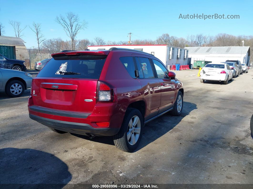 2016 Jeep Compass Latitude Burgundy vin: 1C4NJDEB0GD687102