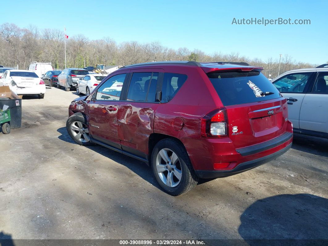 2016 Jeep Compass Latitude Бордовый vin: 1C4NJDEB0GD687102