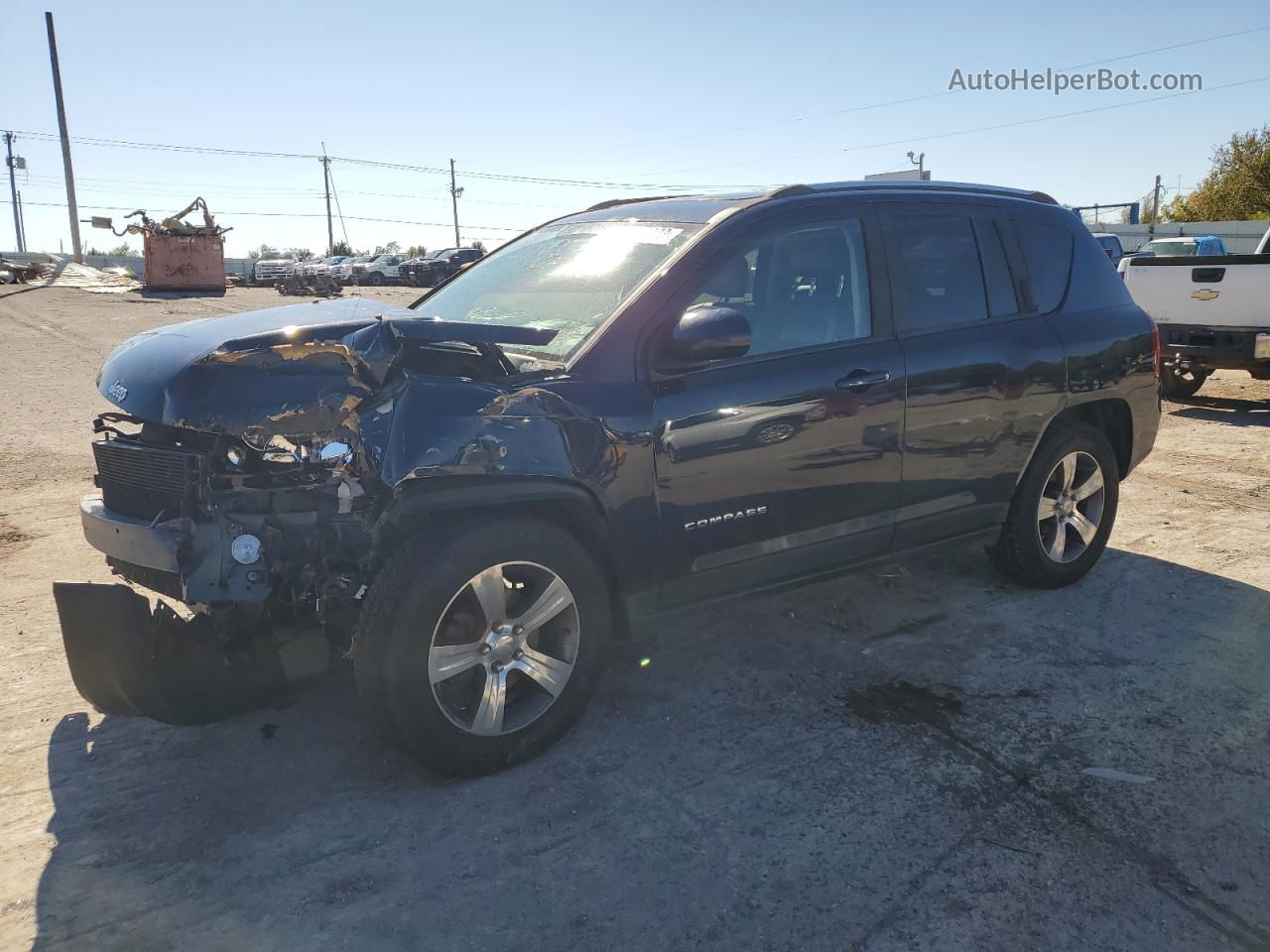 2016 Jeep Compass Latitude Blue vin: 1C4NJDEB0GD707347