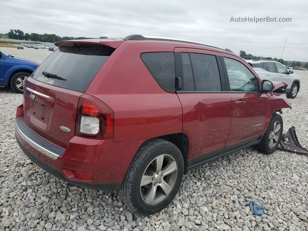 2016 Jeep Compass Latitude Red vin: 1C4NJDEB0GD768925