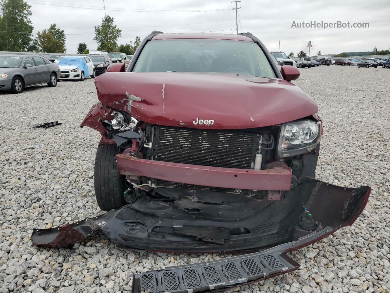 2016 Jeep Compass Latitude Red vin: 1C4NJDEB0GD768925