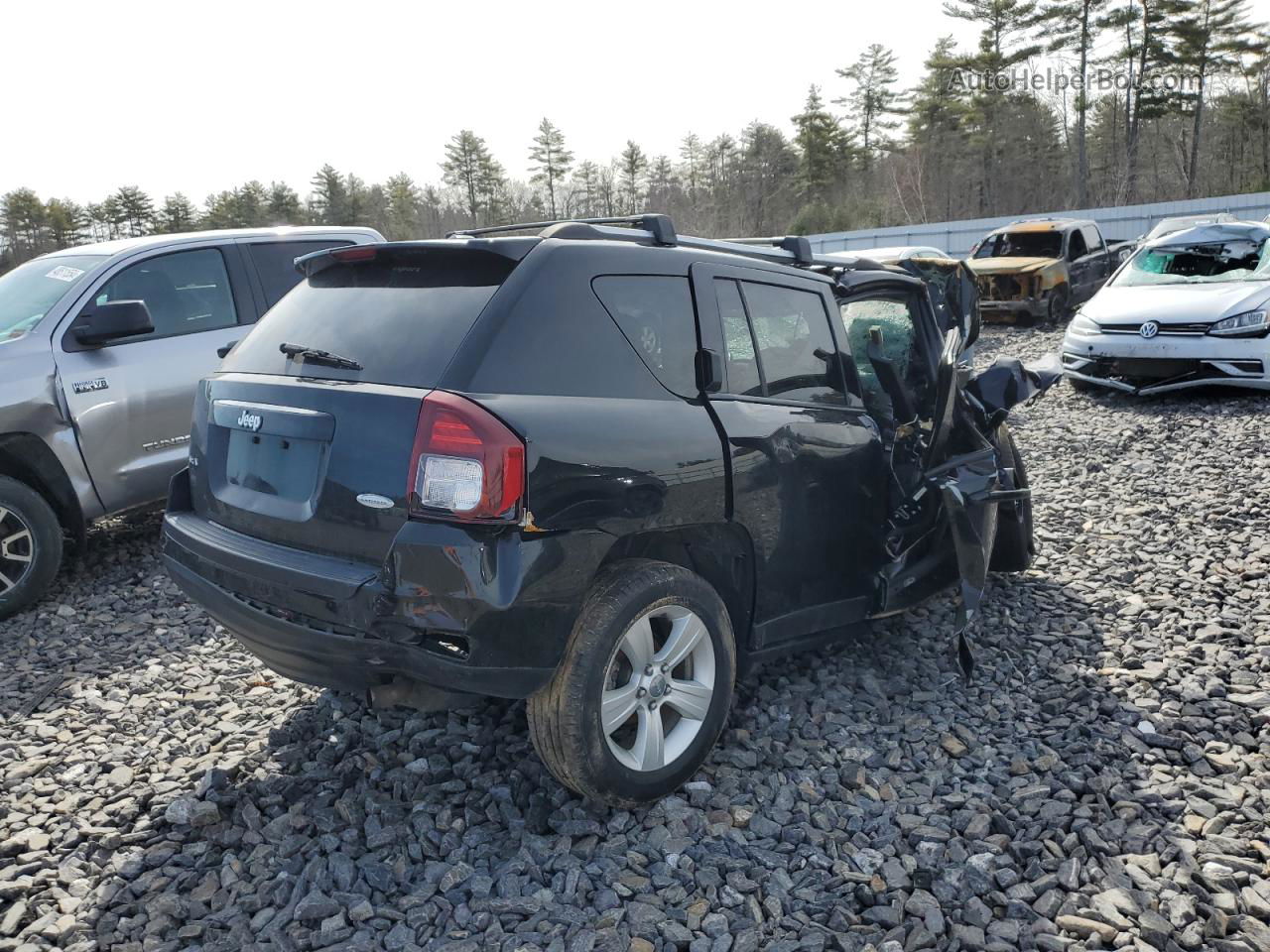 2016 Jeep Compass Latitude Черный vin: 1C4NJDEB0GD780766