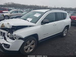 2013 Jeep Compass Latitude White vin: 1C4NJDEB1DD189695