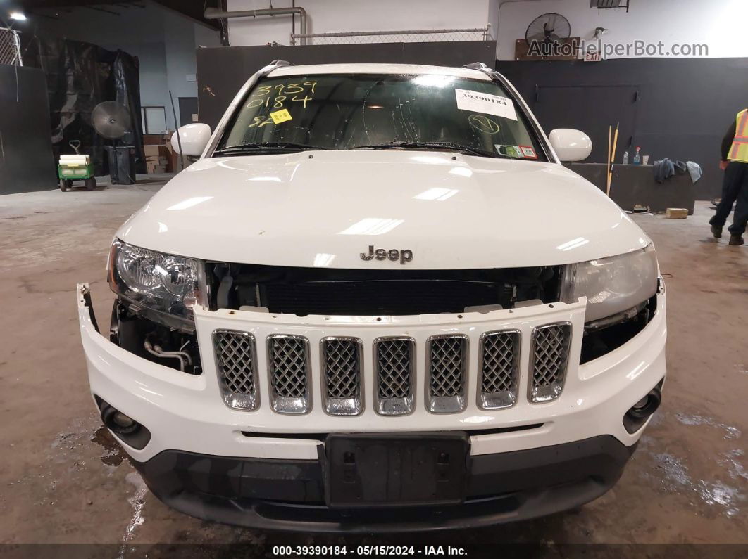 2014 Jeep Compass Latitude White vin: 1C4NJDEB1ED585708