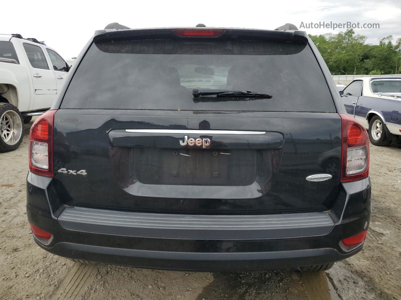 2014 Jeep Compass Latitude Black vin: 1C4NJDEB1ED632929