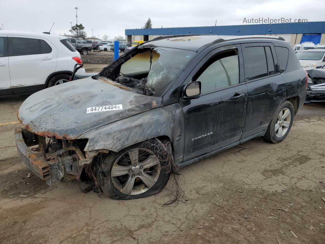 2014 Jeep Compass Latitude Burn vin: 1C4NJDEB1ED641517