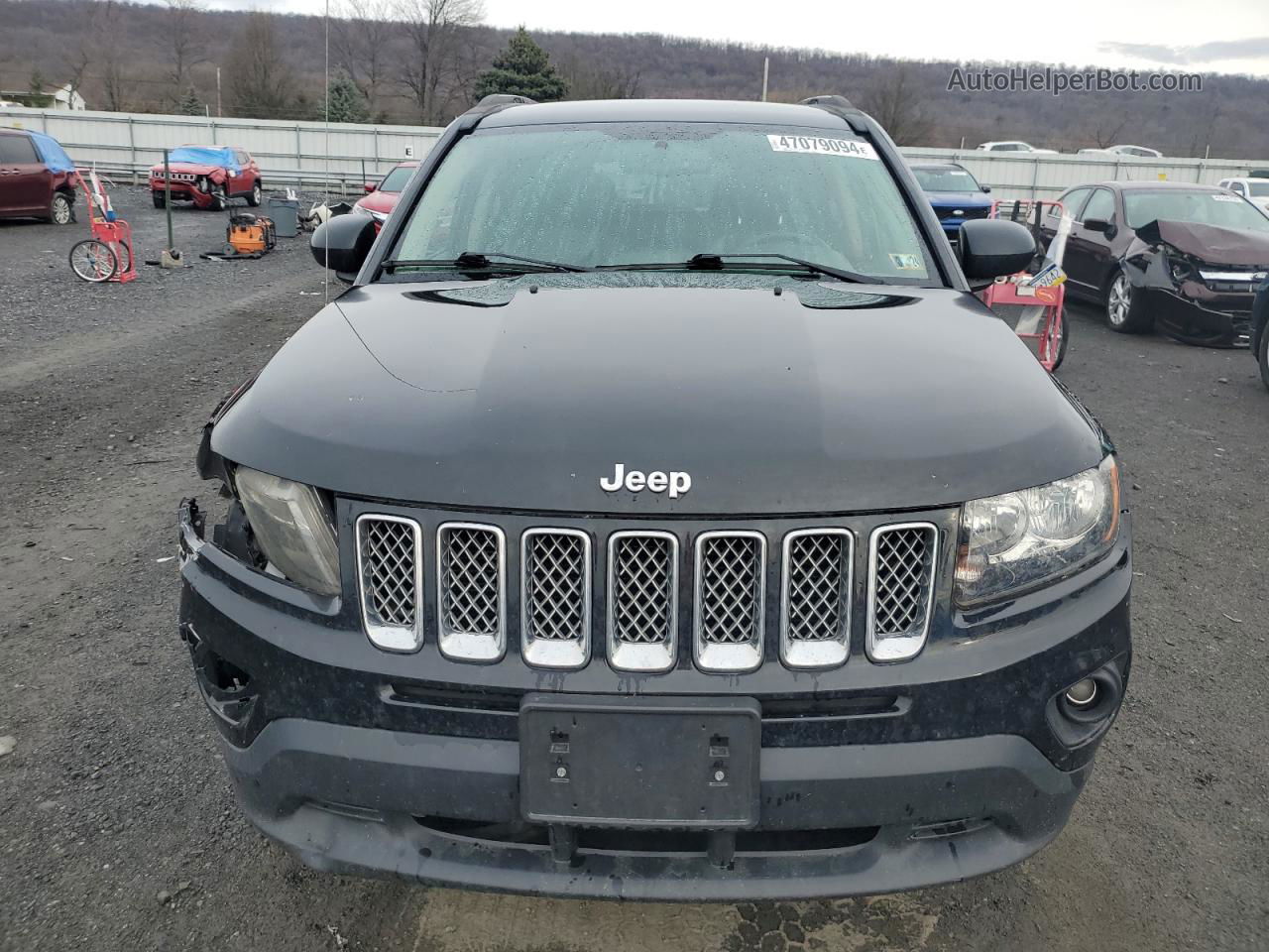 2014 Jeep Compass Latitude Black vin: 1C4NJDEB1ED693780