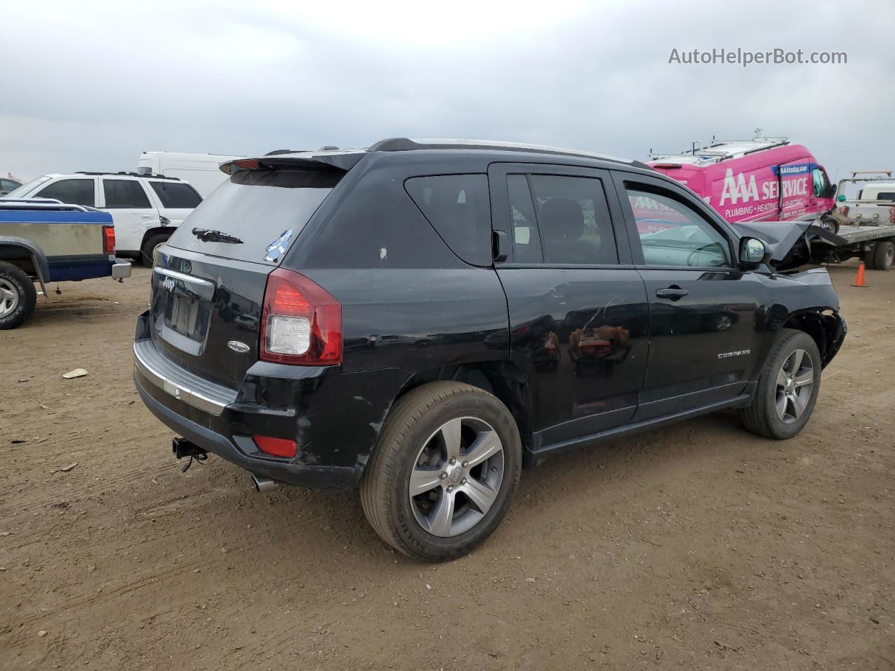 2016 Jeep Compass Latitude Black vin: 1C4NJDEB1GD698030