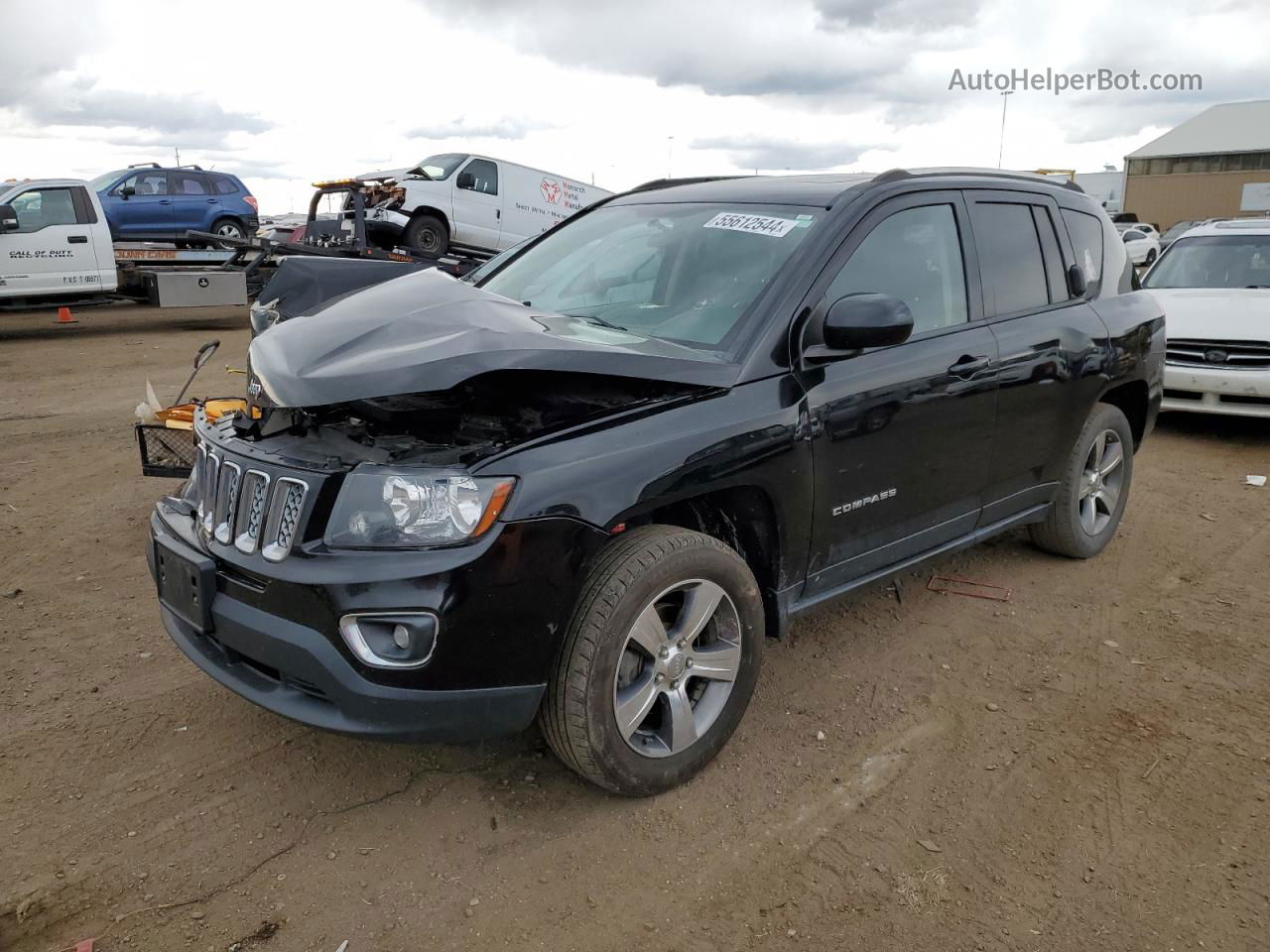 2016 Jeep Compass Latitude Black vin: 1C4NJDEB1GD698030