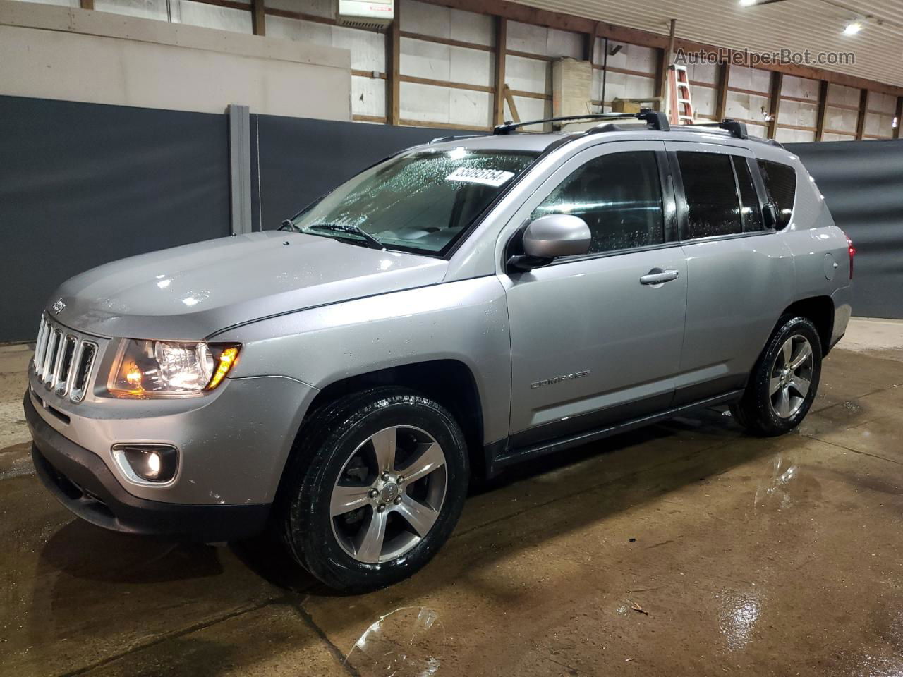 2016 Jeep Compass Latitude Silver vin: 1C4NJDEB1GD708474