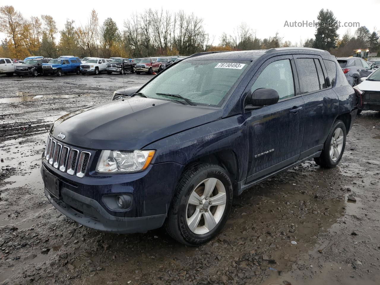 2013 Jeep Compass Latitude Синий vin: 1C4NJDEB2DD249418