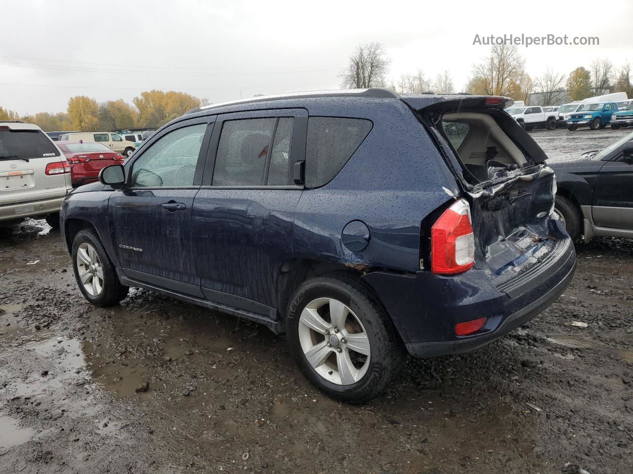 2013 Jeep Compass Latitude Blue vin: 1C4NJDEB2DD249418