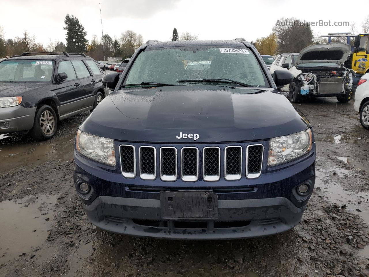 2013 Jeep Compass Latitude Blue vin: 1C4NJDEB2DD249418