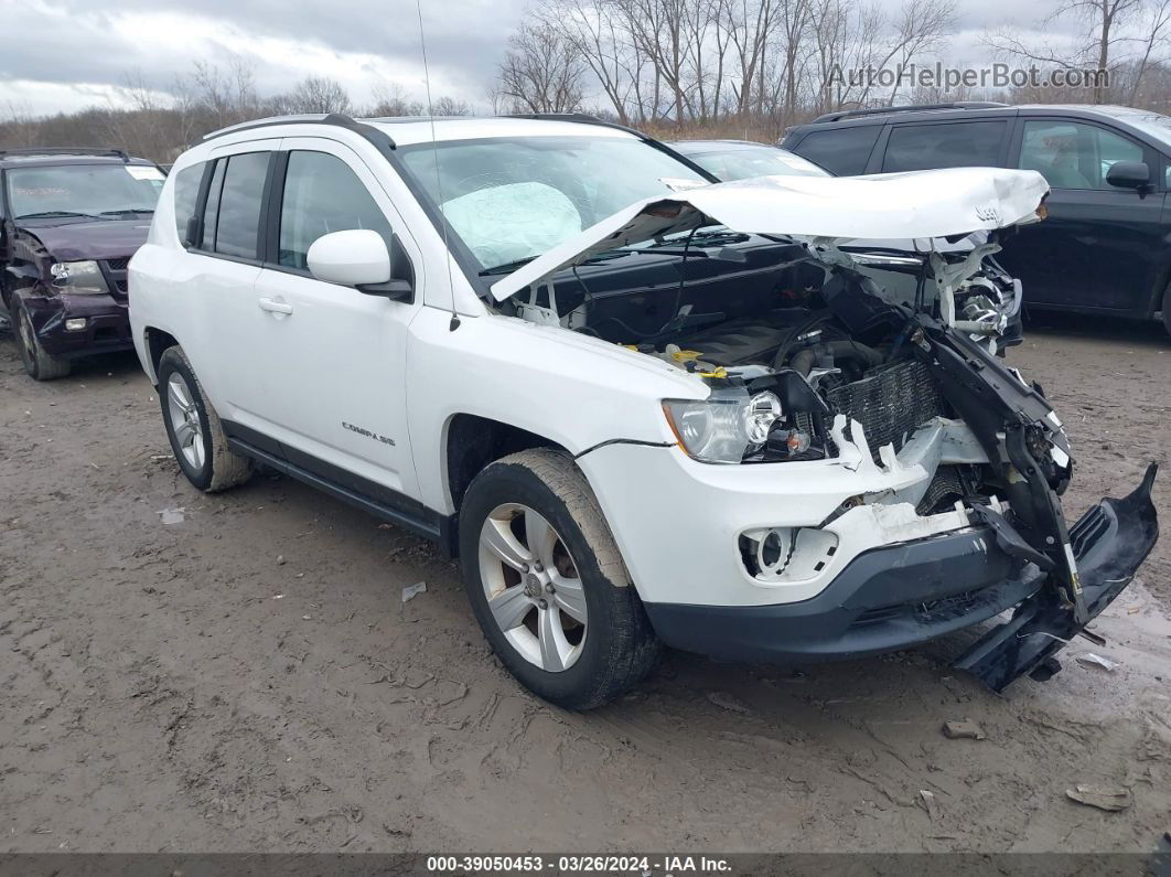 2014 Jeep Compass Latitude White vin: 1C4NJDEB2ED788879