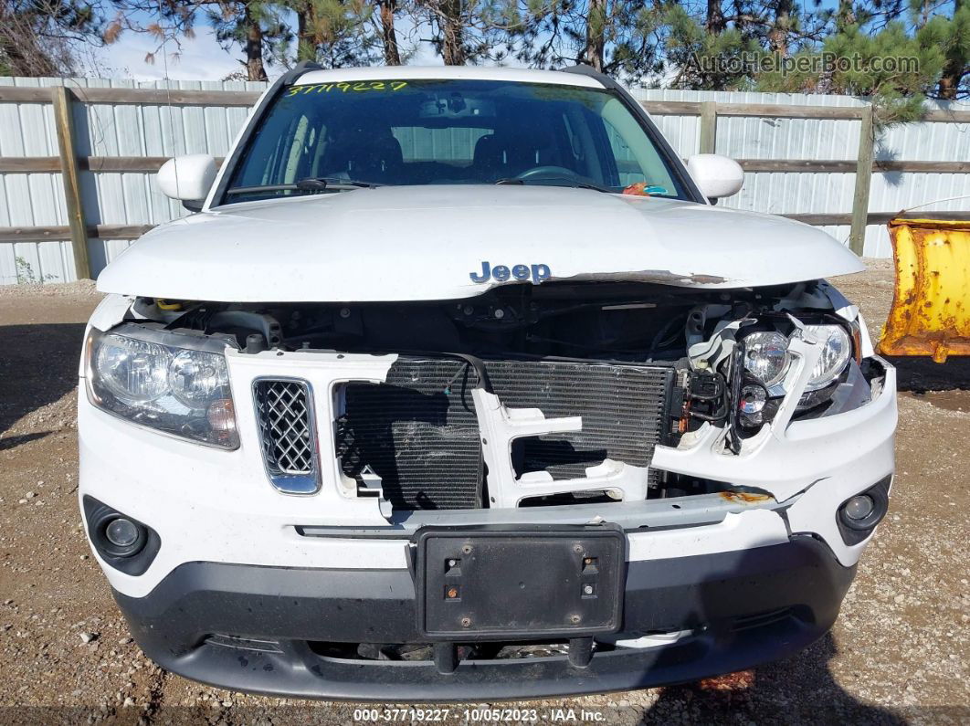 2014 Jeep Compass Latitude White vin: 1C4NJDEB2ED863371