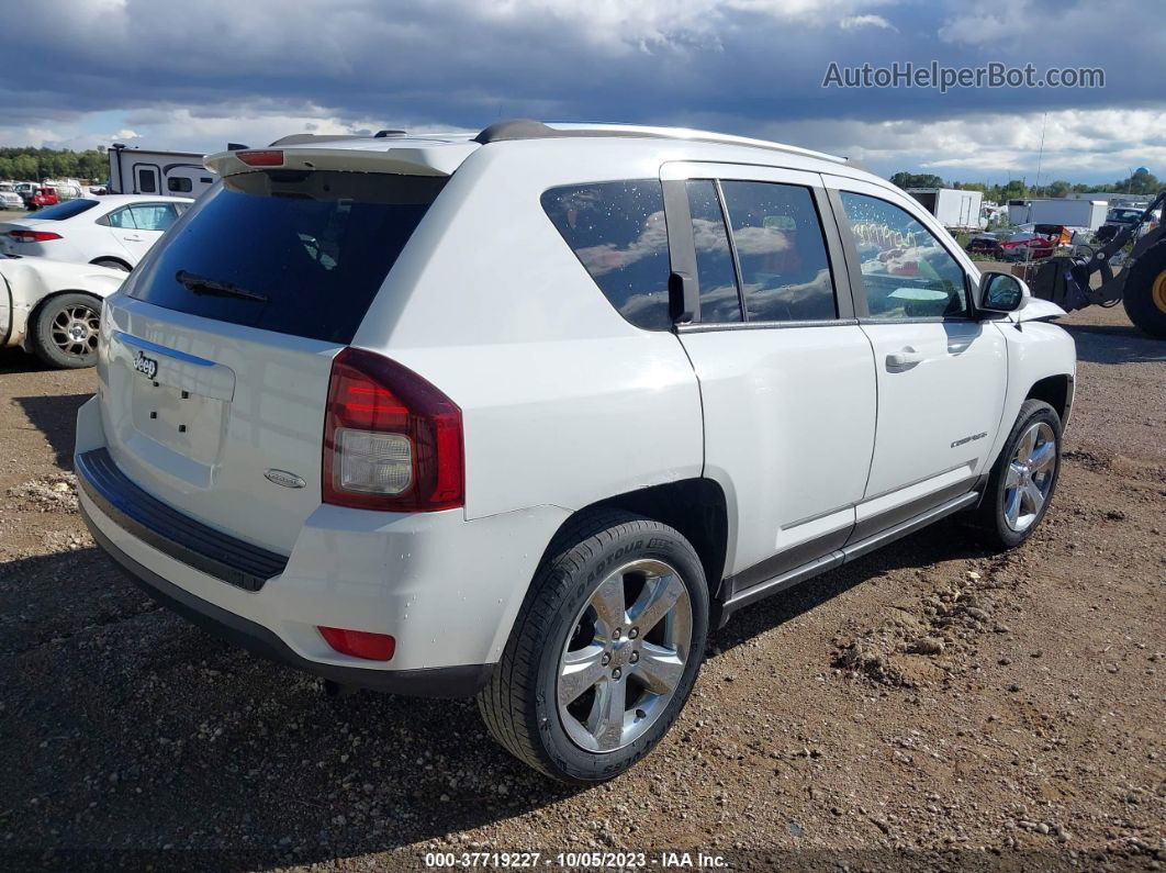 2014 Jeep Compass Latitude White vin: 1C4NJDEB2ED863371