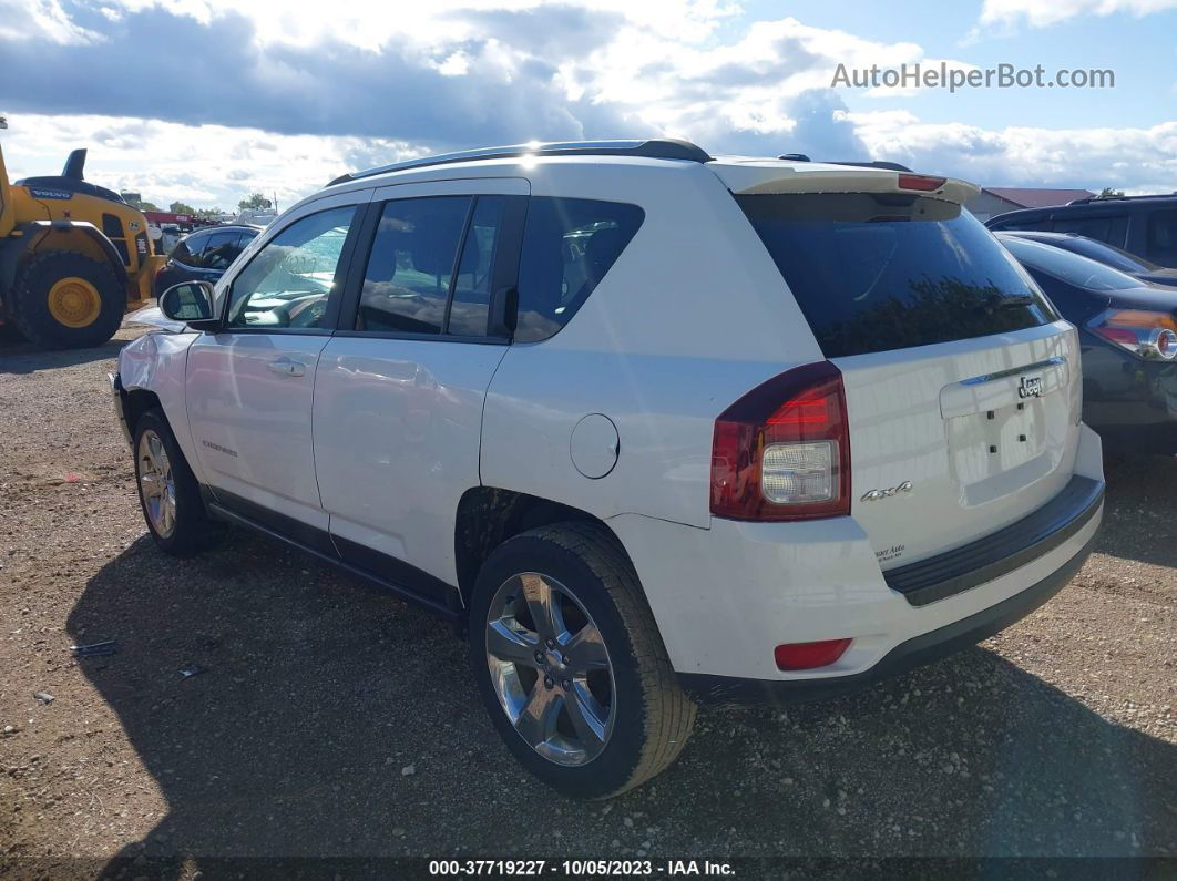 2014 Jeep Compass Latitude White vin: 1C4NJDEB2ED863371