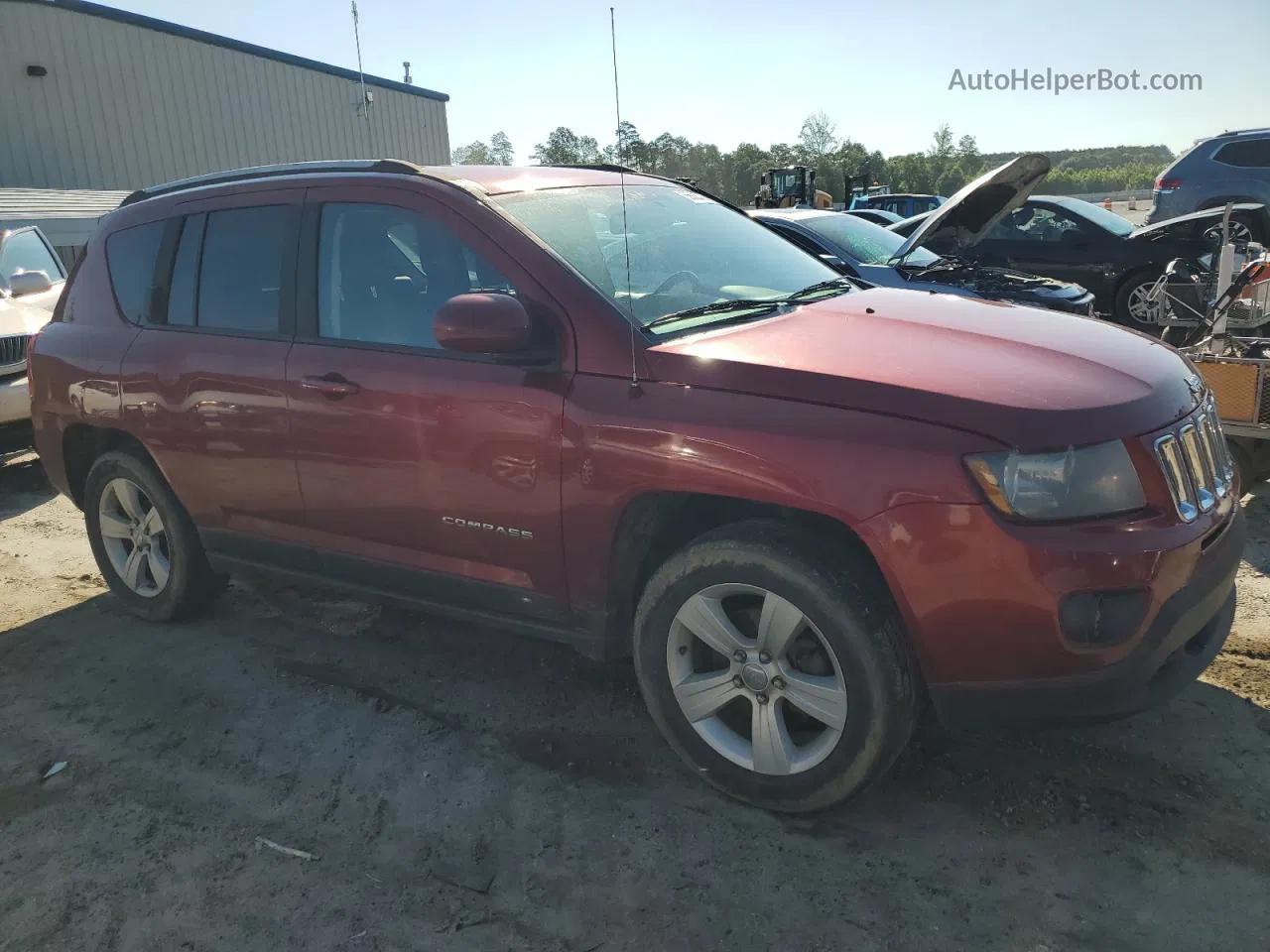 2016 Jeep Compass Latitude Red vin: 1C4NJDEB2GD687294