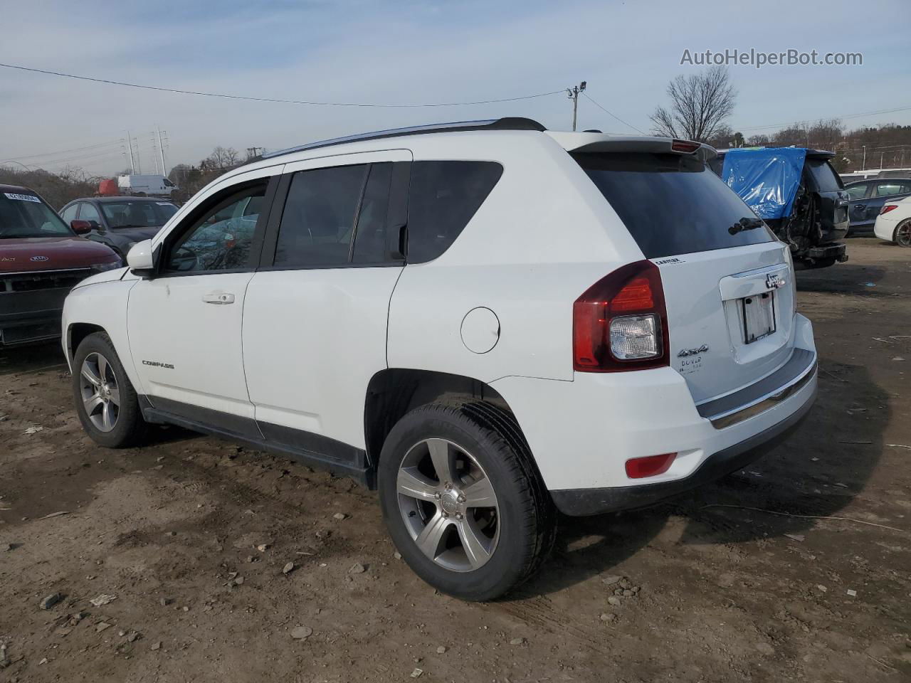 2016 Jeep Compass Latitude Белый vin: 1C4NJDEB2GD745565