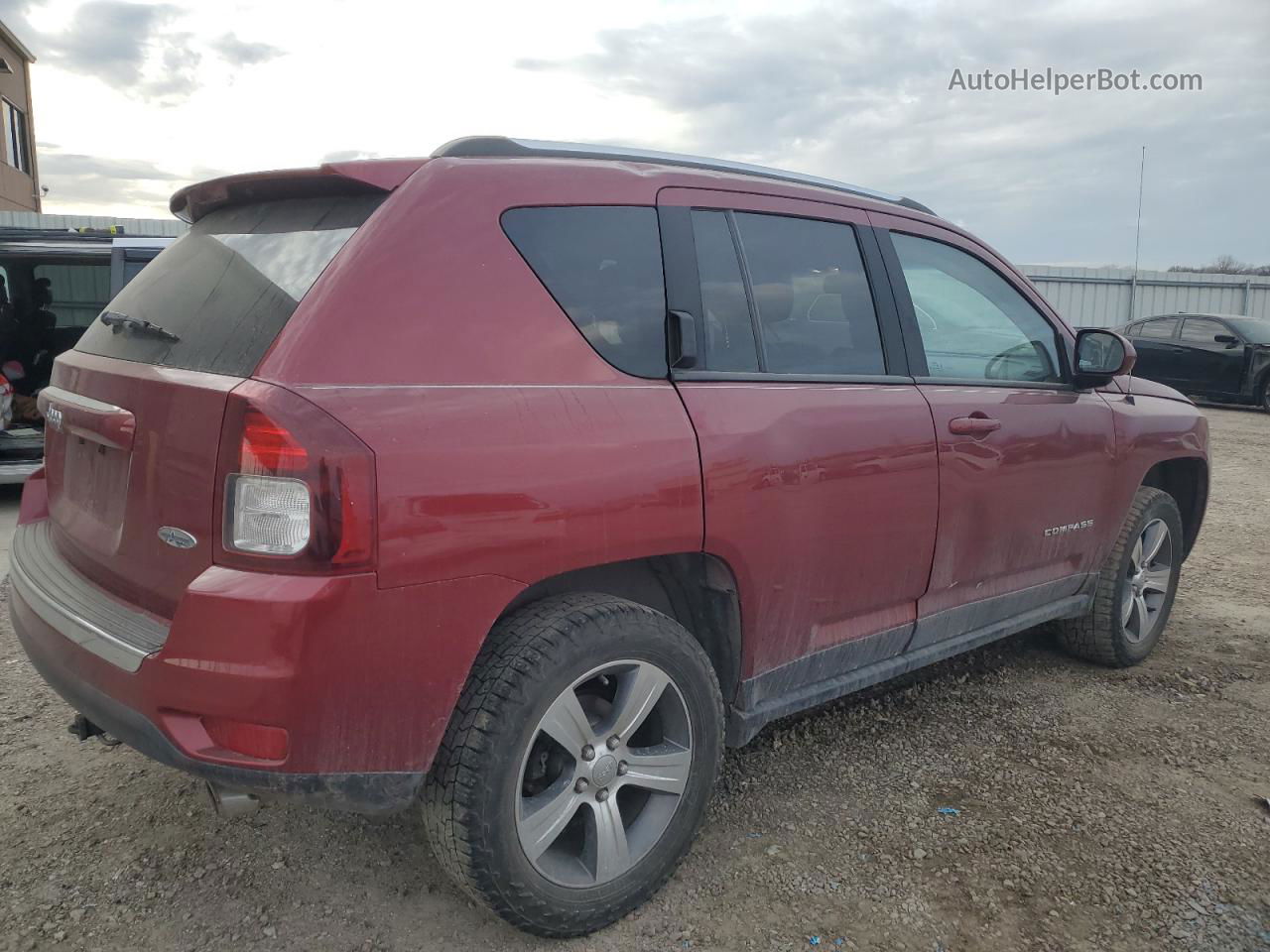 2016 Jeep Compass Latitude Бордовый vin: 1C4NJDEB2GD802573